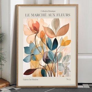 Set of 3 Prints, French Flower Market Prints, DIGITAL DOWNLOAD, Boho ...