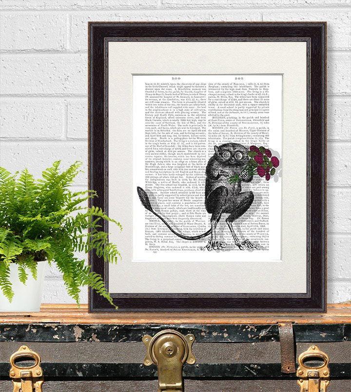 MONKEY MARK ハロウィン 猿 グラフィックアート A1サイズ Freaky monkey - Etsy 日本