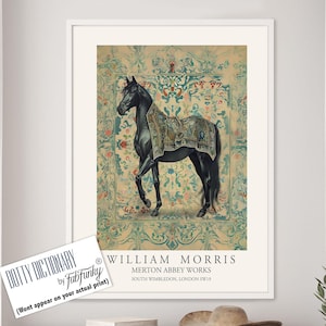 Poster Master William Morris - Stampa Con Calabrone E Fiori - Quadro Con Cornice Nera 40,6x51,8 Cm, Pronto Da Appendere