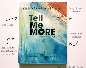 Dad's Life Story Book | Guided Journal with 365 Prompts