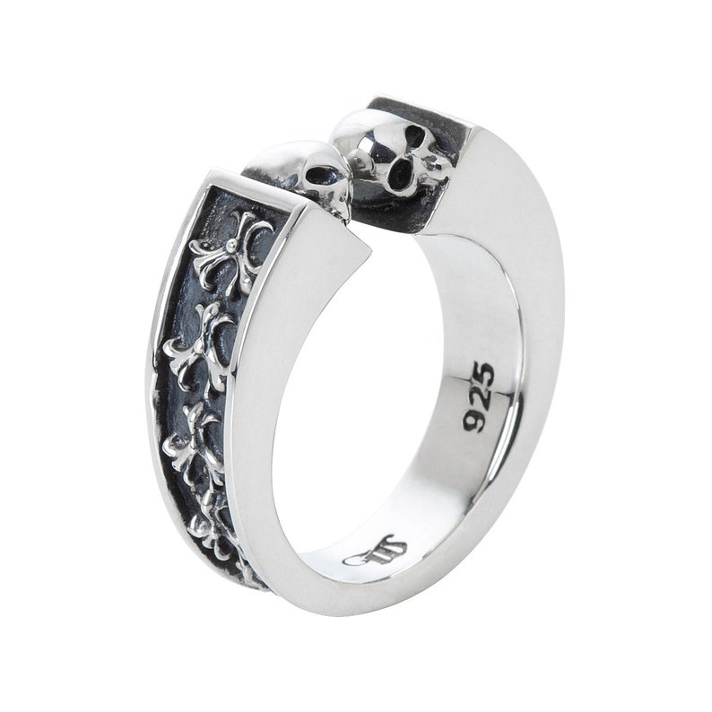 VINCE Ring Sterling Silver Fashion Jewelry. Fine Jewelry. Cross Relic Skulls Gothic Unisex Etsy 日本