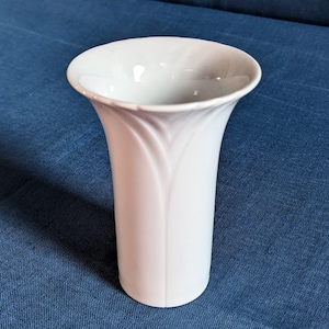 Weiße Vintage Thomas Germany Porzellan Vase - Mid-Century Modern Decor - 1970er Jahre