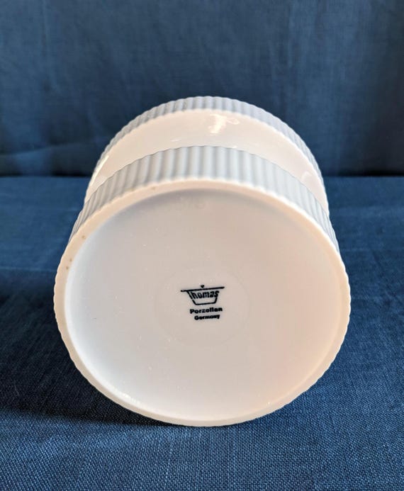 Vintage Thomas Porzellan Candle Holder: Mid-century Modern Brazilia Model