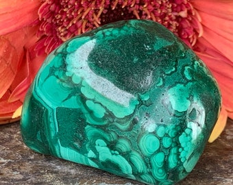 1 Piece Freeform MALACHITE,Tumbled Stone,Green,Healing Stone,Protection Stone,High Quality,Heart Chakra,Hand Carved,Zaire Africa, #6