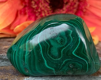 1 Piece Freeform MALACHITE,Tumbled Stone,Green,Healing Stone,Protection Stone,High Quality,Heart Chakra,Hand Carved,Zaire Africa, #7