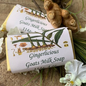Ginger Goat Milk Soap,Gingerlicious,Bath Soap,Moisturizing Body Soap,Natural Soap,Handmade,Goats Milk,HandCrafted,Mild Soap,Clove Citrus