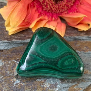 1 Piece Freeform MALACHITE,Tumbled Stone,Green,Healing Stone,Protection Stone,High Quality,Heart Chakra,Hand Carved,Zaire Africa, 4 image 1