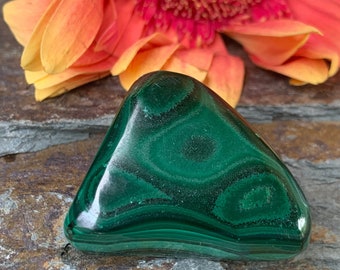 1 Piece Freeform MALACHITE,Tumbled Stone,Green,Healing Stone,Protection Stone,High Quality,Heart Chakra,Hand Carved,Zaire Africa, #4