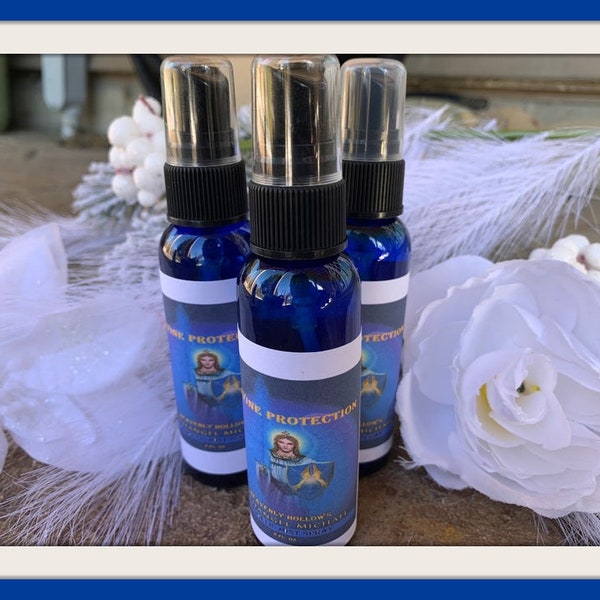 Archangel Michael Aura Spray,Angelic, Essential Oil Blend Aura Spray, Energy Clearing, Space Clearing, Smudge Spray, Energy Clearing Spray