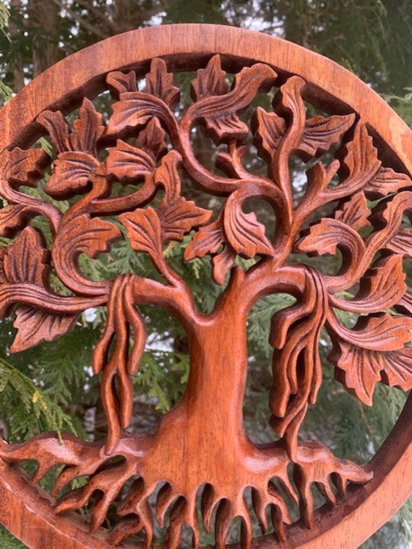 Tree of Life Wood Carving Tree Wood Art Art Decore Wall Art Etsy