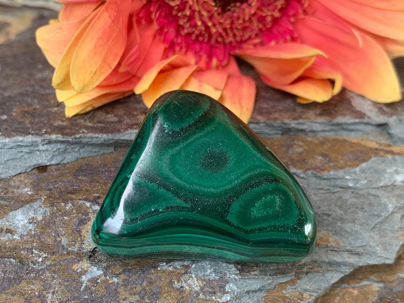 1 Piece Freeform MALACHITE,Tumbled Stone,Green,Healing Stone,Protection Stone,High Quality,Heart Chakra,Hand Carved,Zaire Africa, 4 image 1