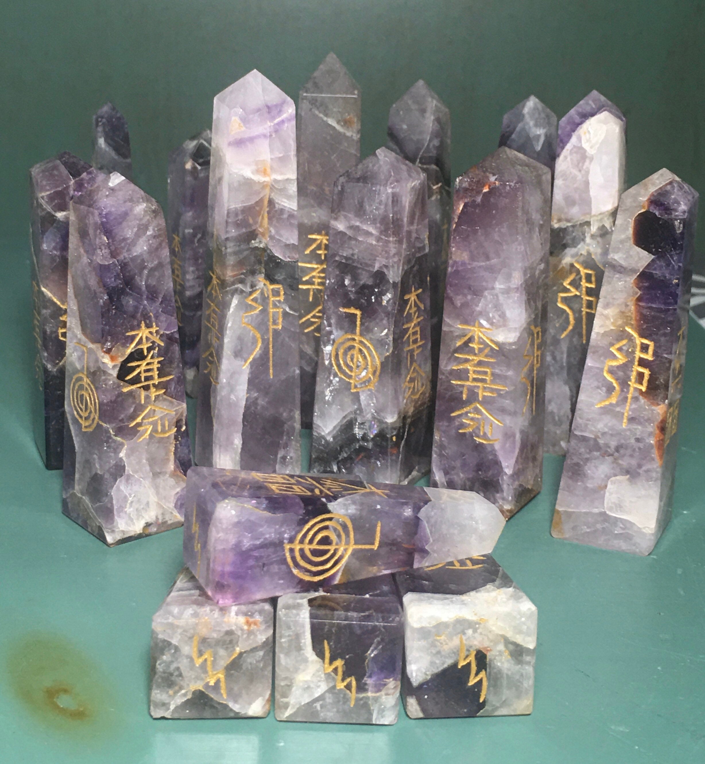 Amethyst Reiki USUI Tower, Usui Reiki , Points ,Amethyst Point,Crysta…
