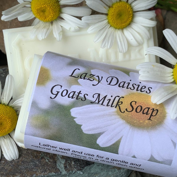 Lazy Daisies Goats Milk Soap, Pure Goats Milk Soap, Heavenly Hollow, 4 oz, Homemade,Milk Soap, Goat Soap