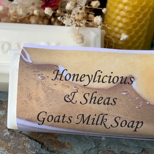 Honey Shea Goat Milk Soap: Homemade 4oz Bar