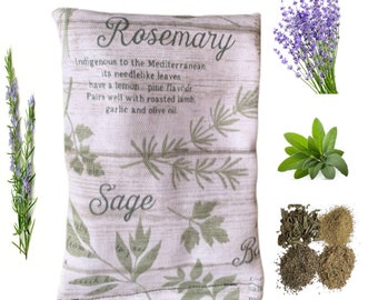 Breathe Easy Sachet, Sage Sachet, Scented Sachet with Sage, Eucalyptus, Rosemary and Lavender, Breathe Easy Pouch, Migraines, Headaches