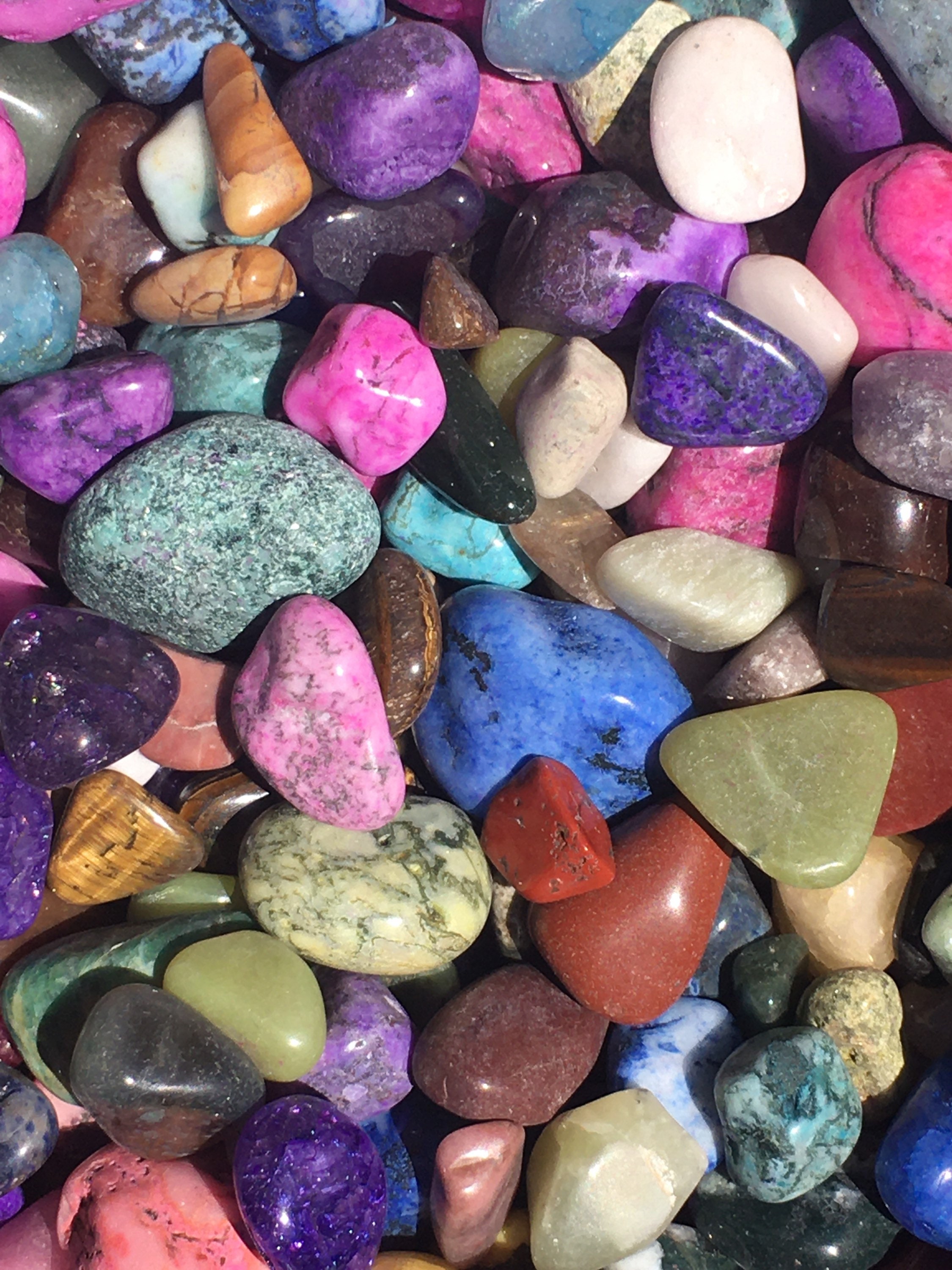 Crystal Tumble Stones buy 4 get 2 FREE 16-26mm Crystals Reiki polished  stones