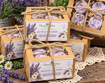 Shower Steamers 4 Pack Gift Set | Aromatherapy Shower Steamers | Lavender Chamomile | Sage Rosemary | Shamanic Journey