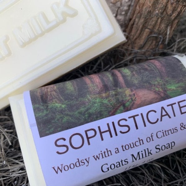 Sophisticated Goats Milk Soap, Pure Goats Milk Soap, Heavenly Hollow, 4 oz, Homemade,Milk Soak, Goat Soap