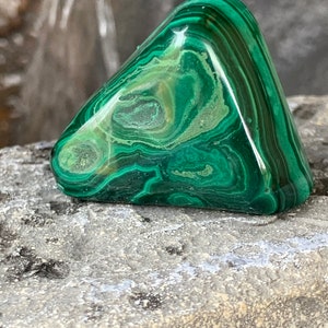 1 Piece Freeform MALACHITE,Tumbled Stone,Green,Healing Stone,Protection Stone,High Quality,Heart Chakra,Hand Carved,Zaire Africa, 4 image 3