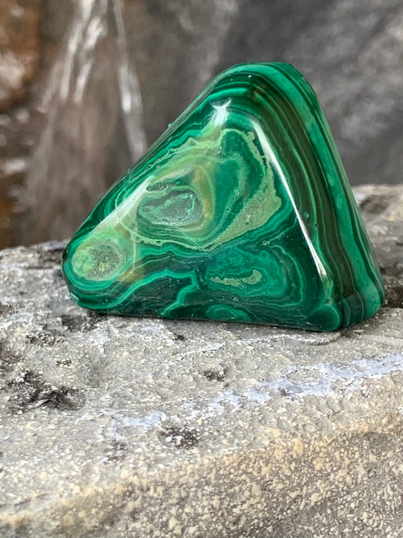 1 Piece Freeform MALACHITE,Tumbled Stone,Green,Healing Stone,Protection Stone,High Quality,Heart Chakra,Hand Carved,Zaire Africa, 4 image 3