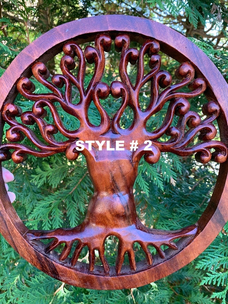 Tree of Life Wood Carving Tree Wood Art Art Decore Wall Art Etsy