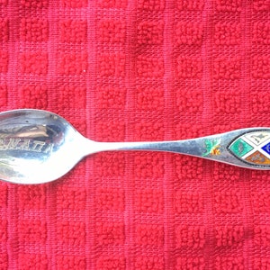 Vintage Canada Souvenir Sterling Sliver Spoon Montreal Canada Coat of Arms, Maple Leaf and Crest