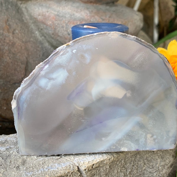 Agate Candle Holder Etsy