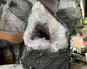 SALE! 3 Lb BIG Amethyst Geode,Cathedral Crystal Cluster,Amethyst Uruguay, Dark Purple Cathedral,Amethyst Cluster,Reiki Healing Stone