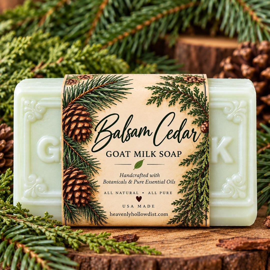 Rustic Goat Balsam Cedar Goat Milk Soap | Handmade Woodland Soap | Forest Inspired ...