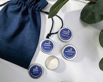Feuchtigkeitsspendende Probierpackung | Einzigartiges Geschenk Set | Vegan | Natur | Nachhaltige Hautpflege | Gastgeschenke