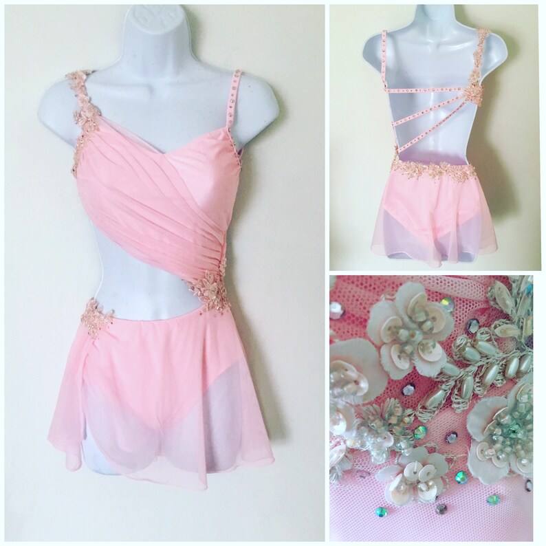Custom Made Dance Costumes with Skirt Etsy