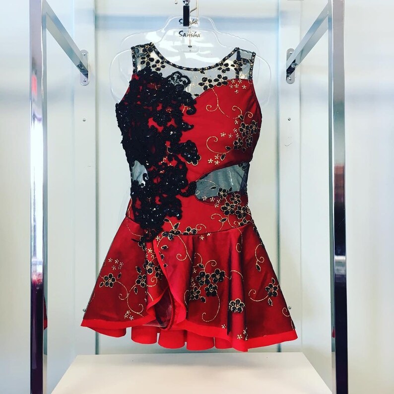 Custom Made Dance Costumes with skirt Etsy