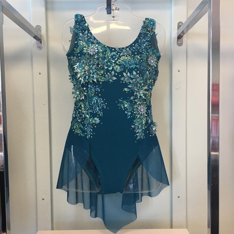 Custom Made Dance Costumes with skirt Etsy