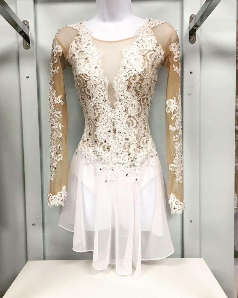 Custom Made Dance Costumes with skirt Etsy