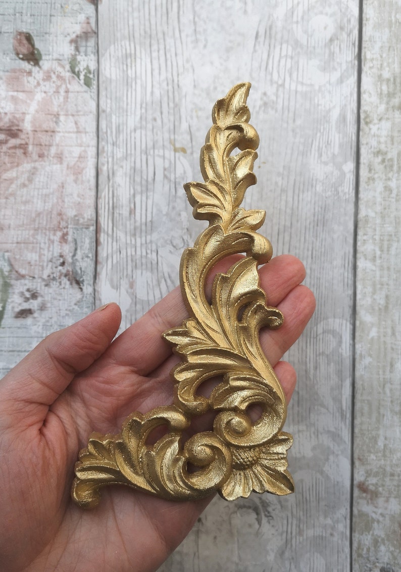 Shabby Chic Moulds Vintage Furniture Applique Wood Appliques Etsy