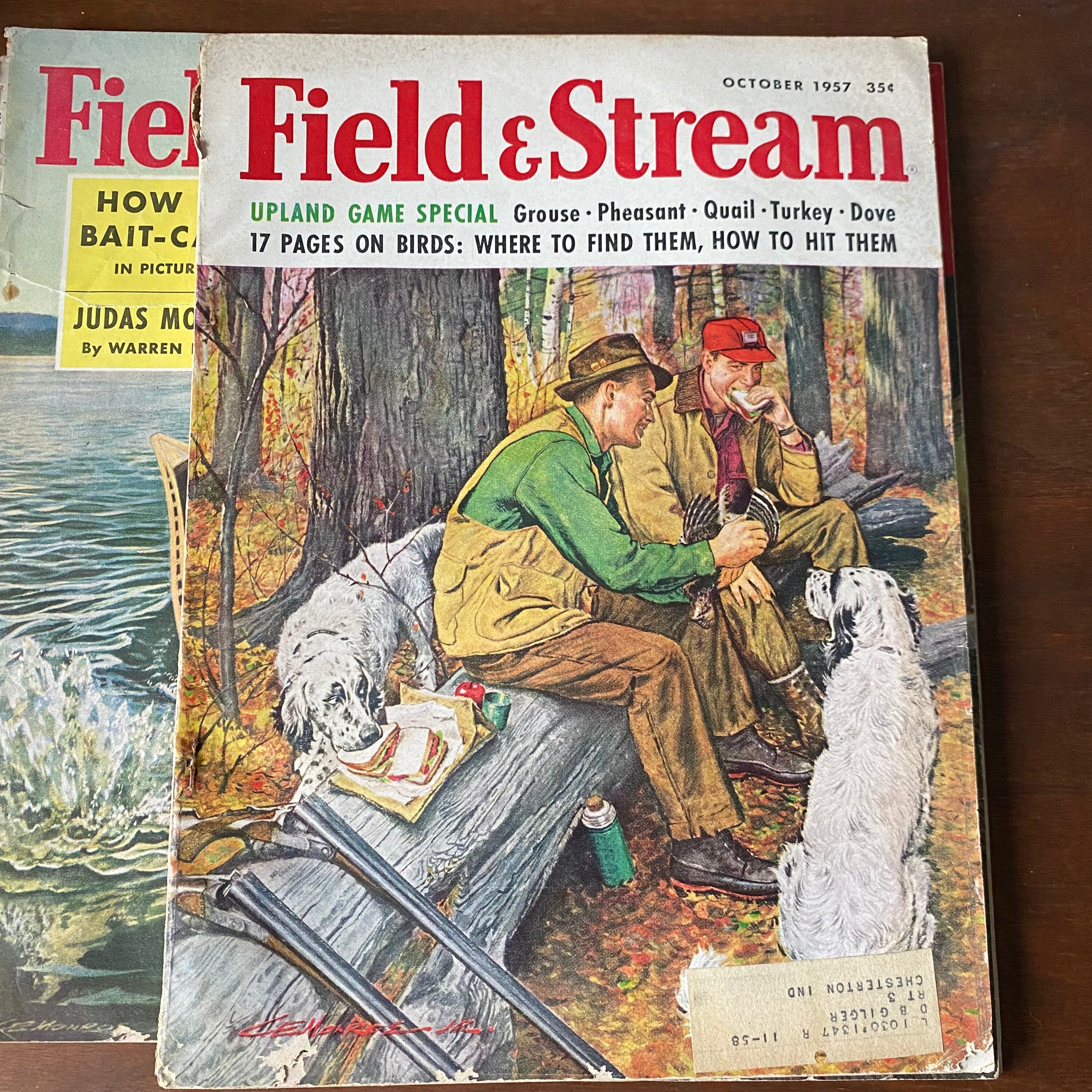 Mid-century Vintage Field & Stream Magazines Vintage Advertisements, Vintage  Hunting and Fishing Magazines Vintage Lodge, Cabin Decor 