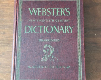 Vintage Webster's Dictionary, New Twentieth Century Unabridged Second Edition, Volume I, A-Microspectroscope | Vintage Dictionaries