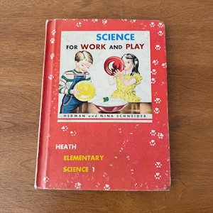 Vintage Children&#39;s Science Book: 1959 Full-Color Illustrations