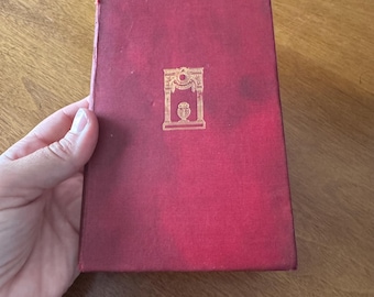Antique "Monarchs Retired" Book: 1902 Red Hardcover, Signed