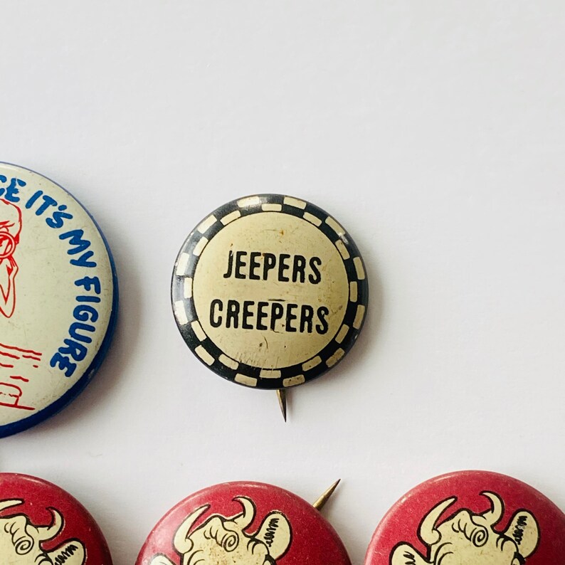 Vintage Tin Pinbacks Assorted Sizes Styles of Vintage Etsy