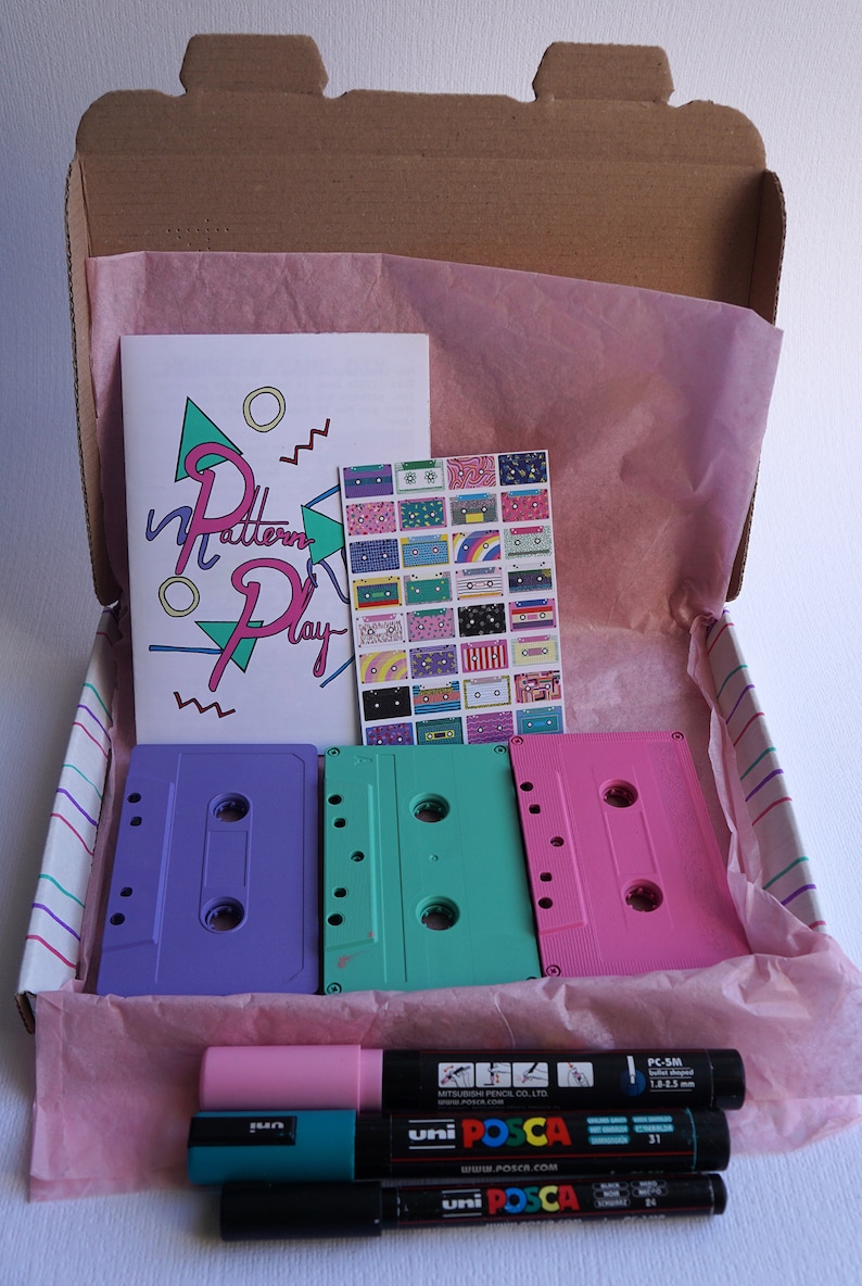 Small DIY Paint Your Own Retro Cassette Tape Craft Kits Etsy UK