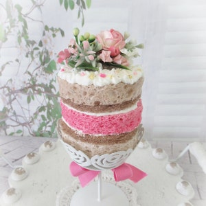 Shabby Chic Sweet Treat Tray / Faux Whip / Mother&#39;s Day / French Country Style Design / Vintage Rose / Tiered Tray Decor / Rae Dunn Inspired