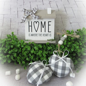 Tiered Tray Decor, Mini Wood House | Decorative Farmhouse | Home Decor | Kitchen | Shelf Sitter.
