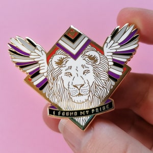 Ace Pride Asexual Pride enamel pin badge for LGBT, Ace Pride, Ace Pin, Ace Gifts, LGBT Gifts, LGBTQIA gifts, AroAce Pride Pin, Ace flag pin