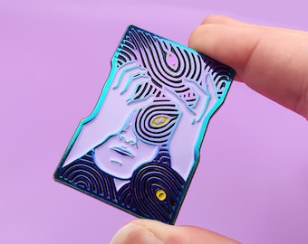 Overwhelm Enamel Pin: Rainbow Neurodiversity ADHD Autism Pin