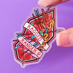 Ragged Ranger Sticker: D&D Class Gift (3&quot;)