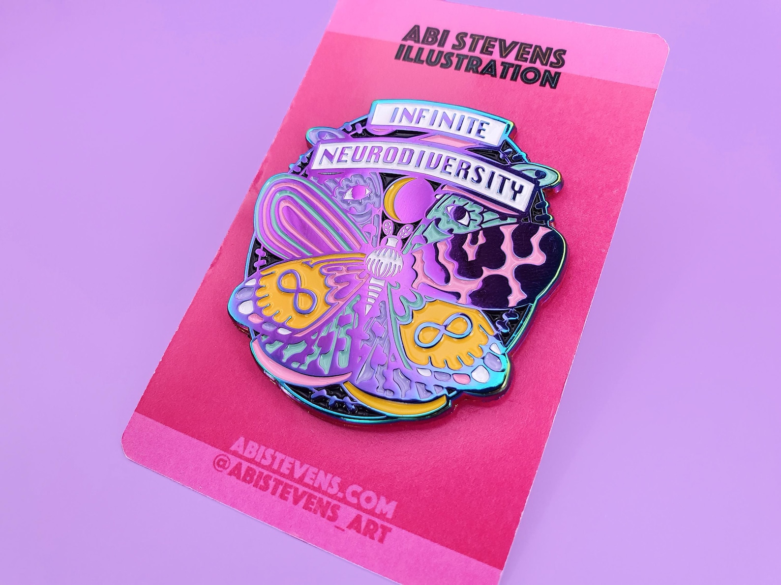 Infinite Neurodiversity Enamel Pin Badge for Neurodivergent Folks ...