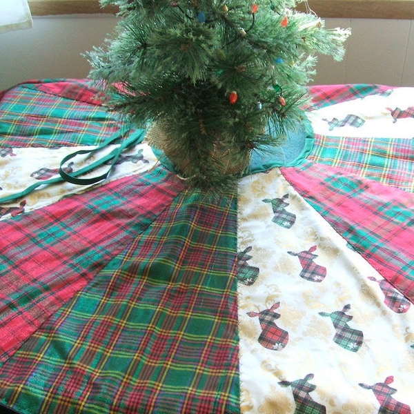 Tartan Tree Skirt Etsy