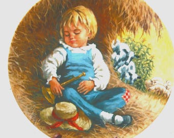 VTG Reco Int. Little Boy Blue Mother Goose Collectible Plate 1980 Ltd. Ed. by John McClelland