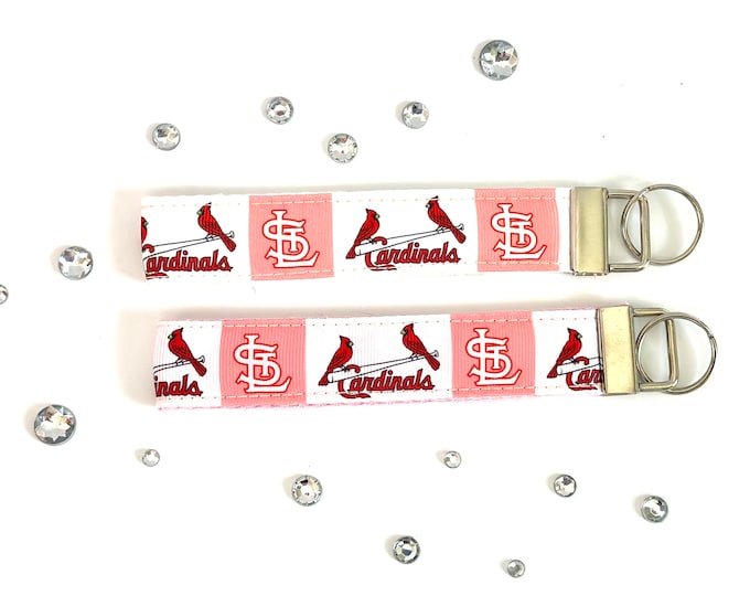 St. Louis Cardinals Fabric Key Fob Wristlet
